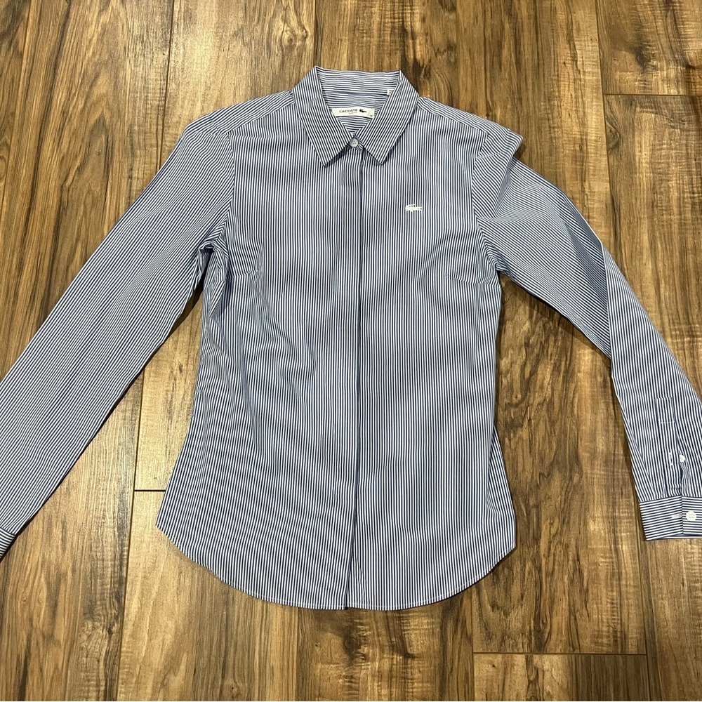 women's Lacoste button down dress shirt size 36 small